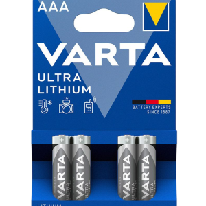 Varta Ultra Lithium AAA 4-pack Batterijen