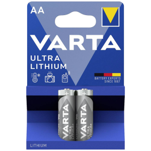 Varta Ultra Lithium AA 2-pack Batterijen