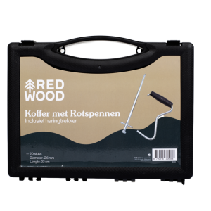 Redwood Koffer met Rotspennen (20 st.) en Haringtrekker